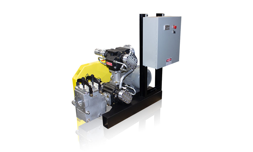 450R Complete Skid Assembly with VFD and Screen Box